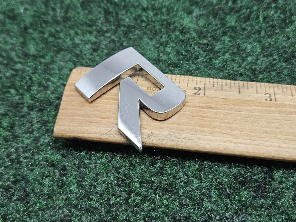 OEM "R" Chrome Hood Hatch Individual Letter Emblem Badge Logo Nameplate 7S9