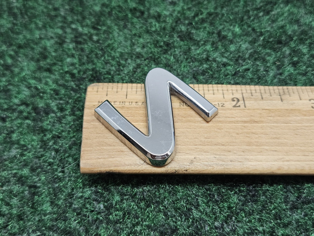 OEM Chrome "S" Hood Hatch Individual Letter Emblem Badge Logo Nameplate 7S9