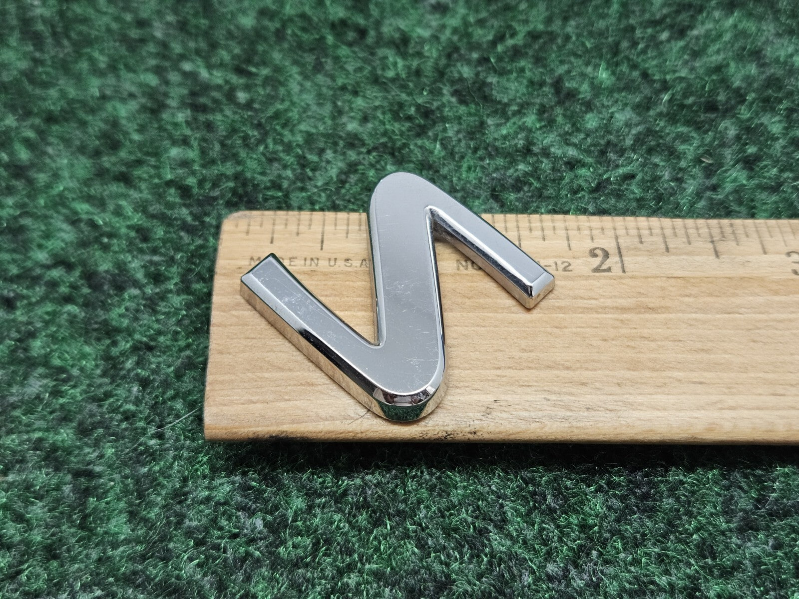 OEM Chrome "S" Hood Hatch Individual Letter Emblem Badge Logo Nameplate 7S9