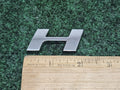 OEM "H" 3D Chrome Individual Letter Lettering Emblem Badge Logo Nameplate 7S7