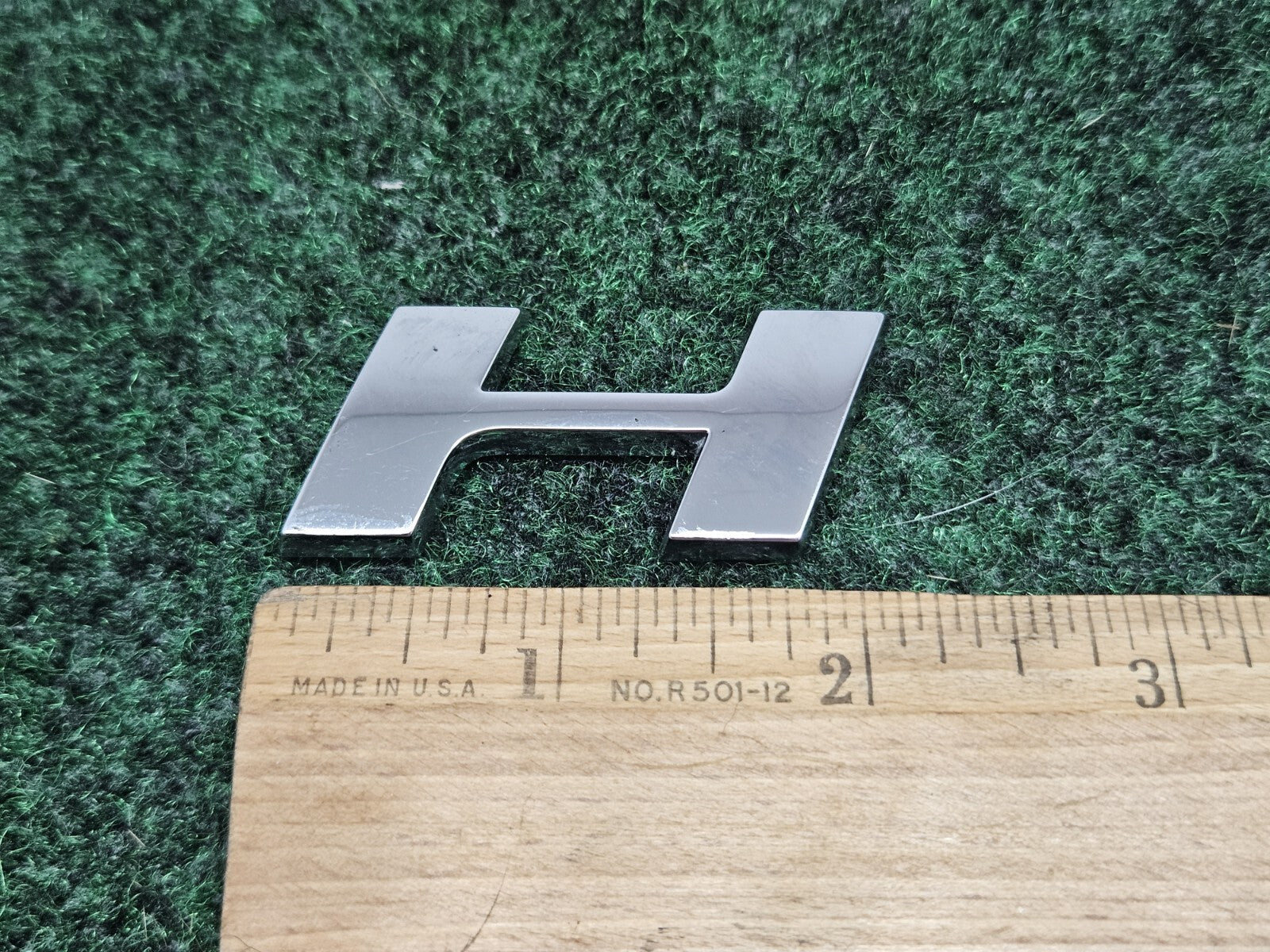 OEM "H" 3D Chrome Individual Letter Lettering Emblem Badge Logo Nameplate 7S7