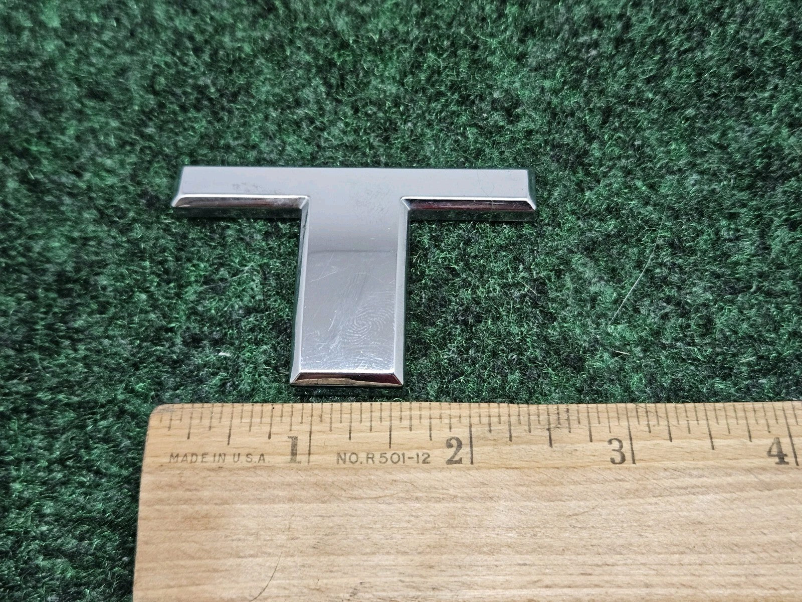 T 2004-2015 Nissan Titan Rear Tailgate Emblem Badge Letter "T" OEM 7S6