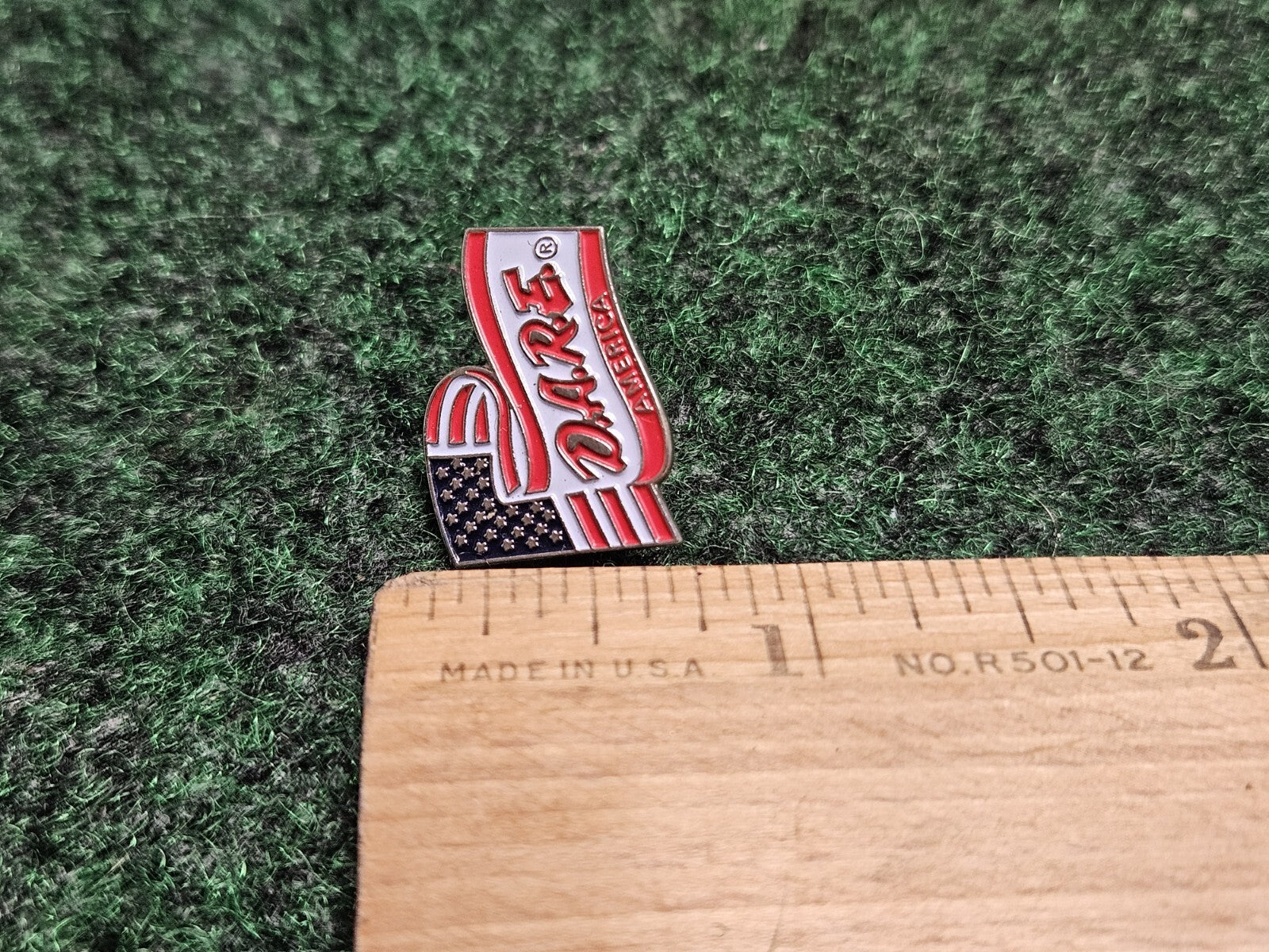 Drug Abuse Resistance Education D.A.R.E. - USA Flag Vintage Lapel Pin Tie Tack
