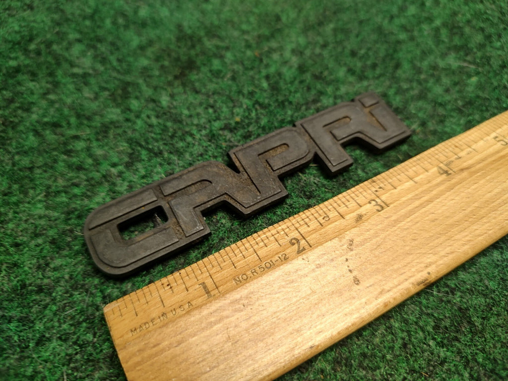 1991-93 FORD MERCURY CAPRI NAMEPLATE ON TRUNK OR REAR SPOILER 3S6