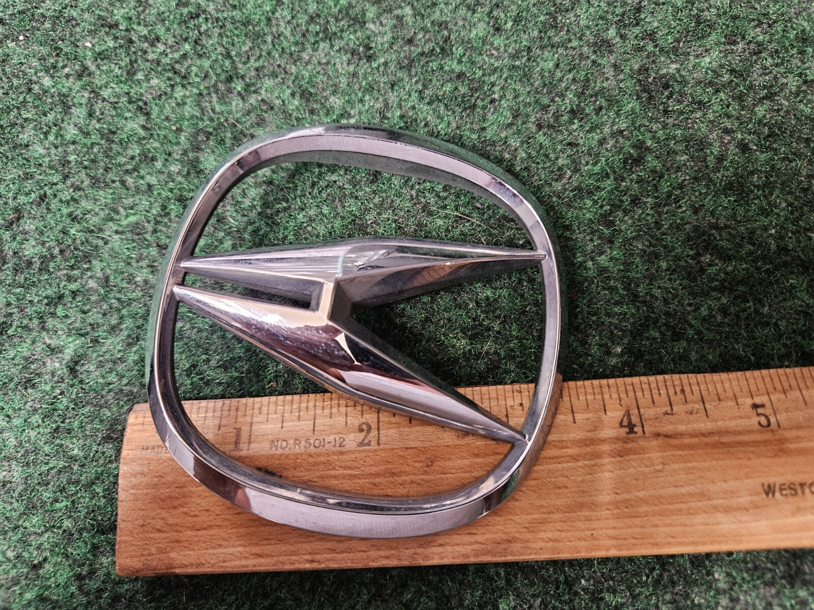 Acura Emblem Logo Badge Symbol Rear Trunk 1 Sep 1 Chrome OEM 3M4