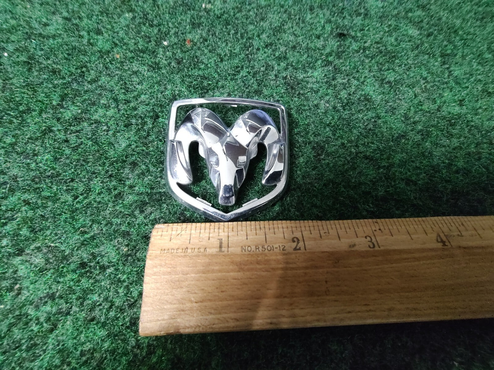 Dodge Front Grille Emblem Logo Badg OEM Name Plate See Measurements 7S2