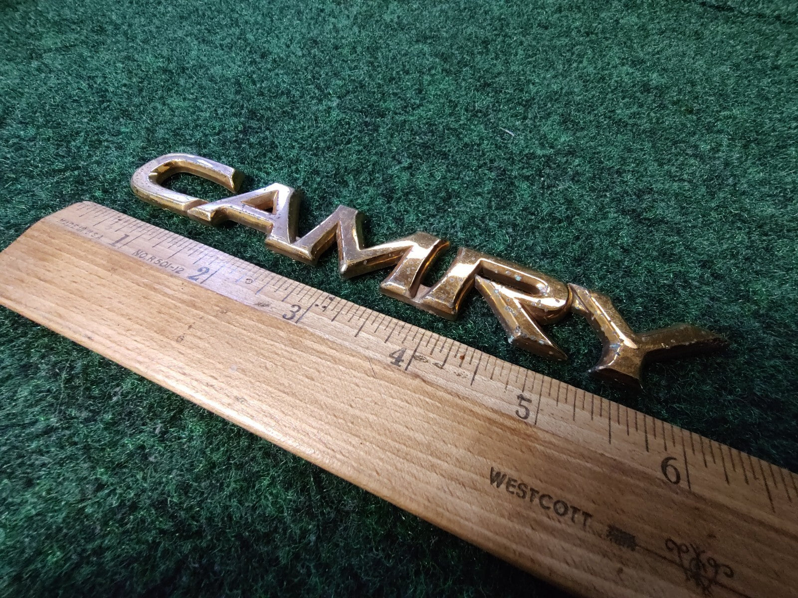 Toyota Camry Gold Trunk Emblem Badge Decal Logo OEM Genuine 75442-AA010 5S6