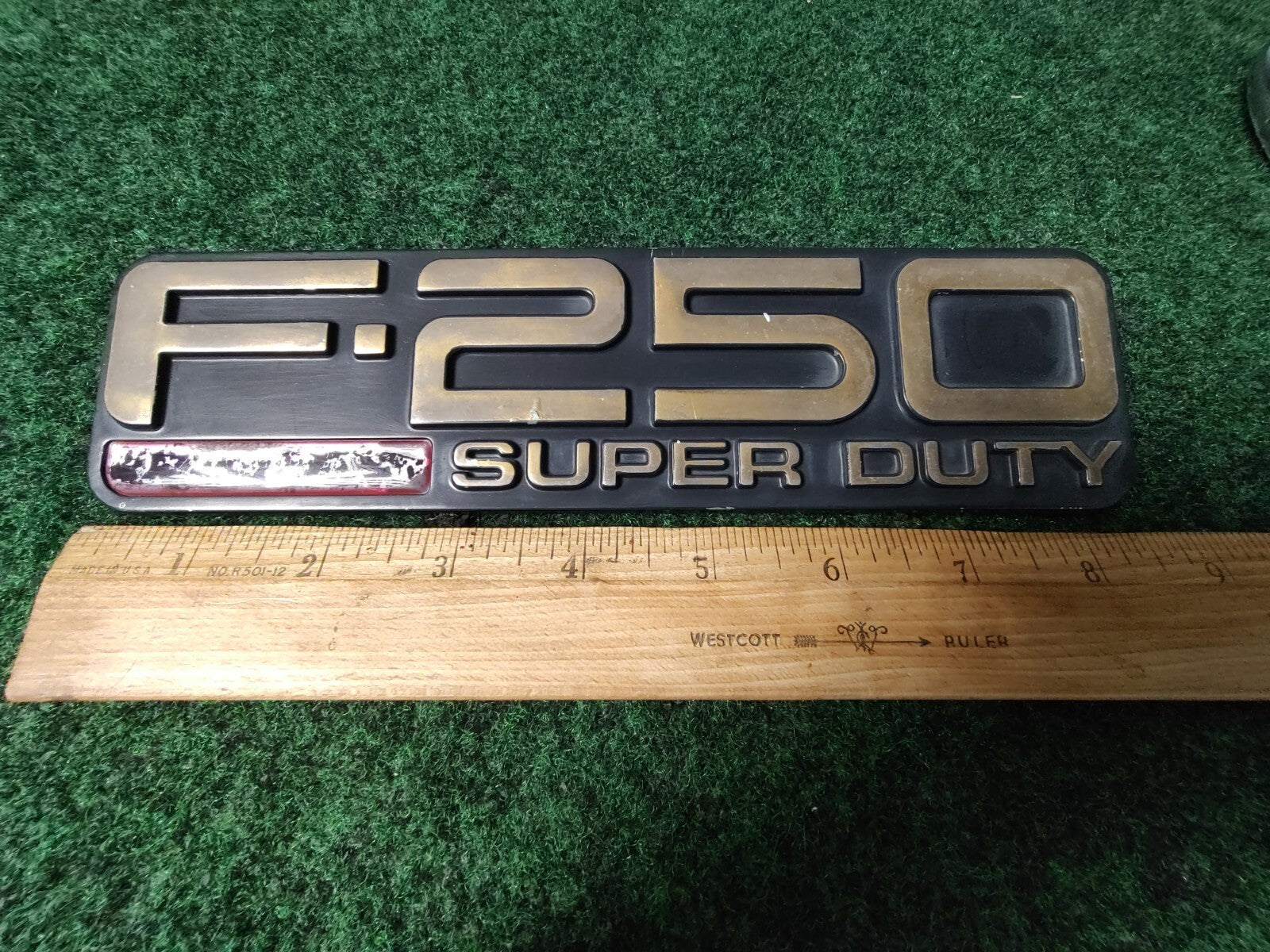 1999-2003 Ford F-250 LARIAT SUPER DUTY Fender Name Plate Emblem Badge OEM 7S1