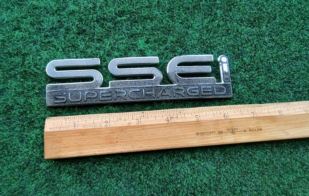 Pontiac SSEi Supercharged Gray Metal Emblem Badge Logo Nameplate Name Plate 5S3