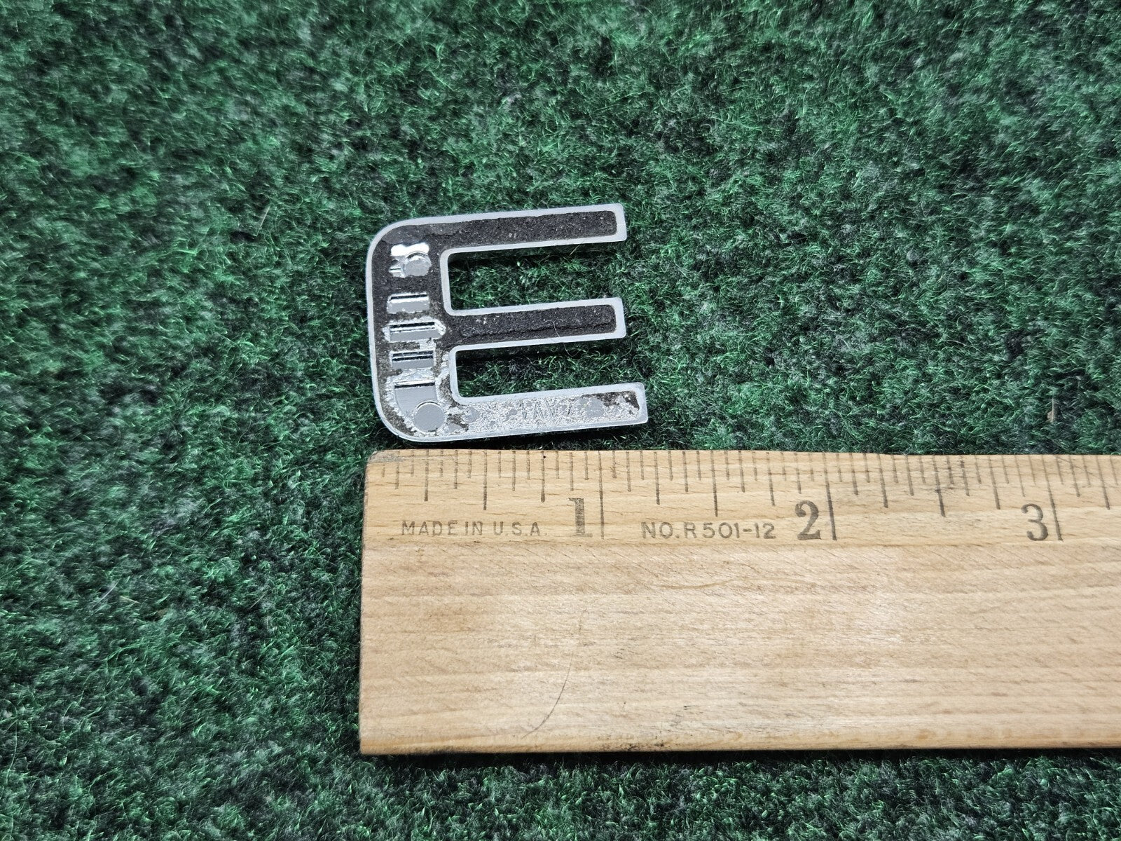 OEM Chrome "E" Hood Hatch E Individual Letter Emblem Badge Logo Nameplate 2S2