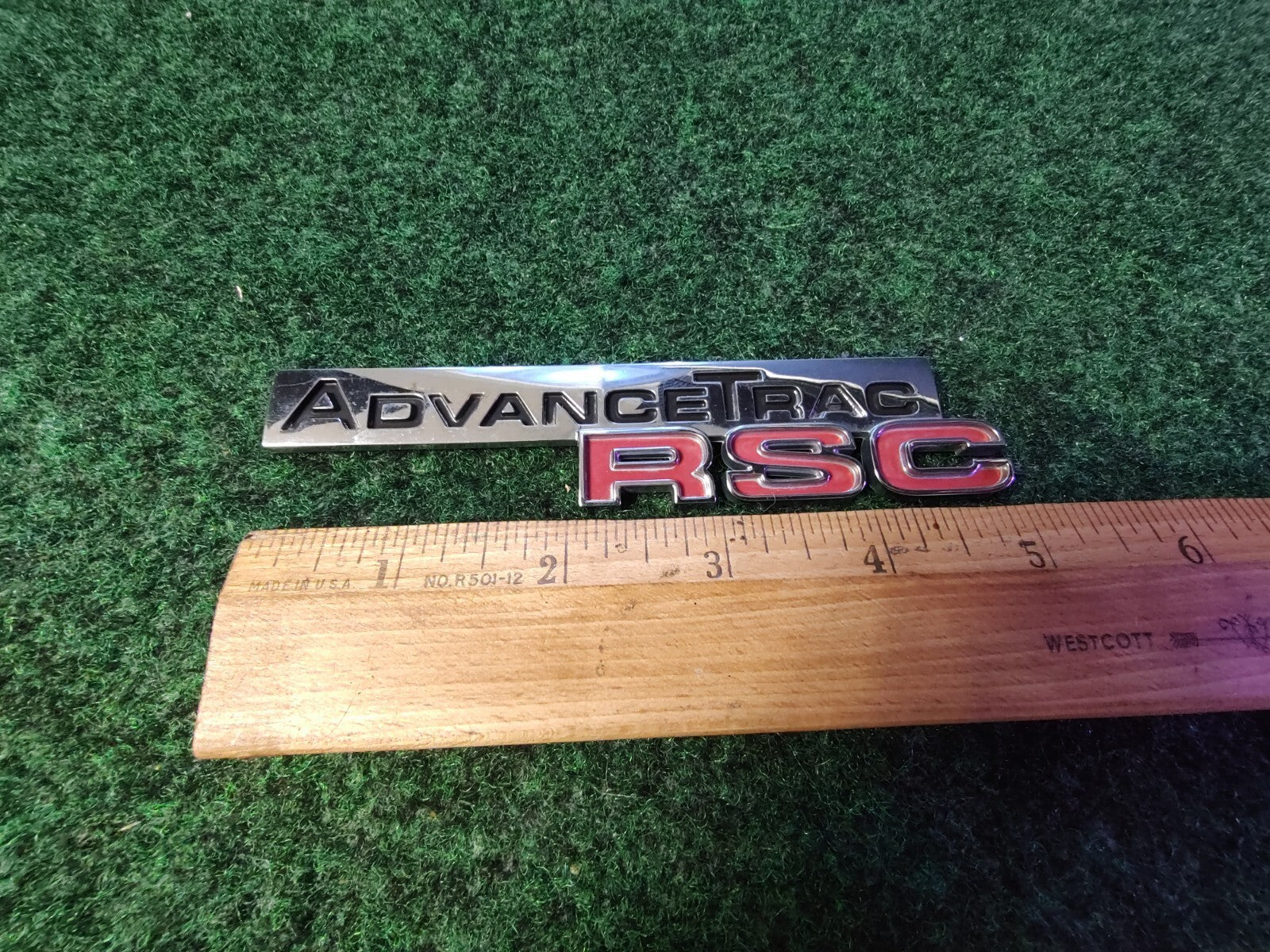 Ford Expedtion Explorer Rear Chrome ADVANCE TRAC RSC NAMEPLATE Emblem 6S4