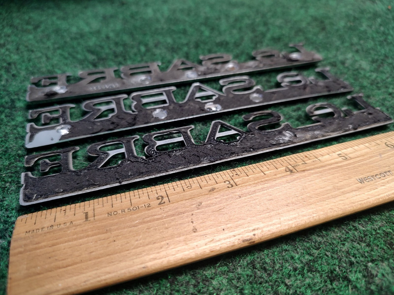 (3) BUICK LESABRE LIMITED Custom REAR LID SIDE EMBLEM LOGO BADGE SYMBOL OEM 4S9