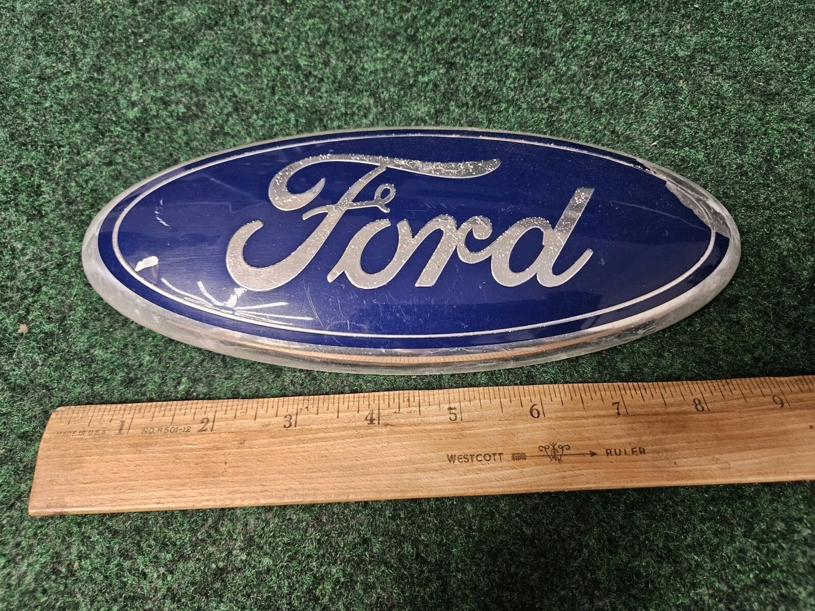 Ford Taurus Front Grille Emblem 9" Oval Badge OEM 7T43-15402A16-AA 4M5