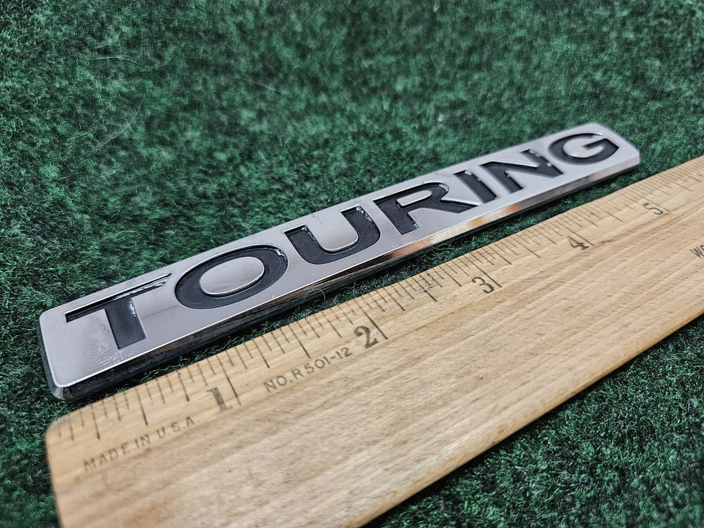 TOURING EMBLEM BADGE REAR BADGE LOGO CHROME TRUNK NAMEPLATE 5.5" GL4