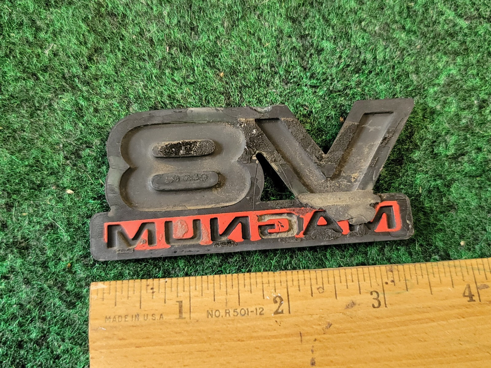 1994-2001 V8 Magnum Fender Door Emblem Nameplate Badge Ram Durango Van OEM 1M3