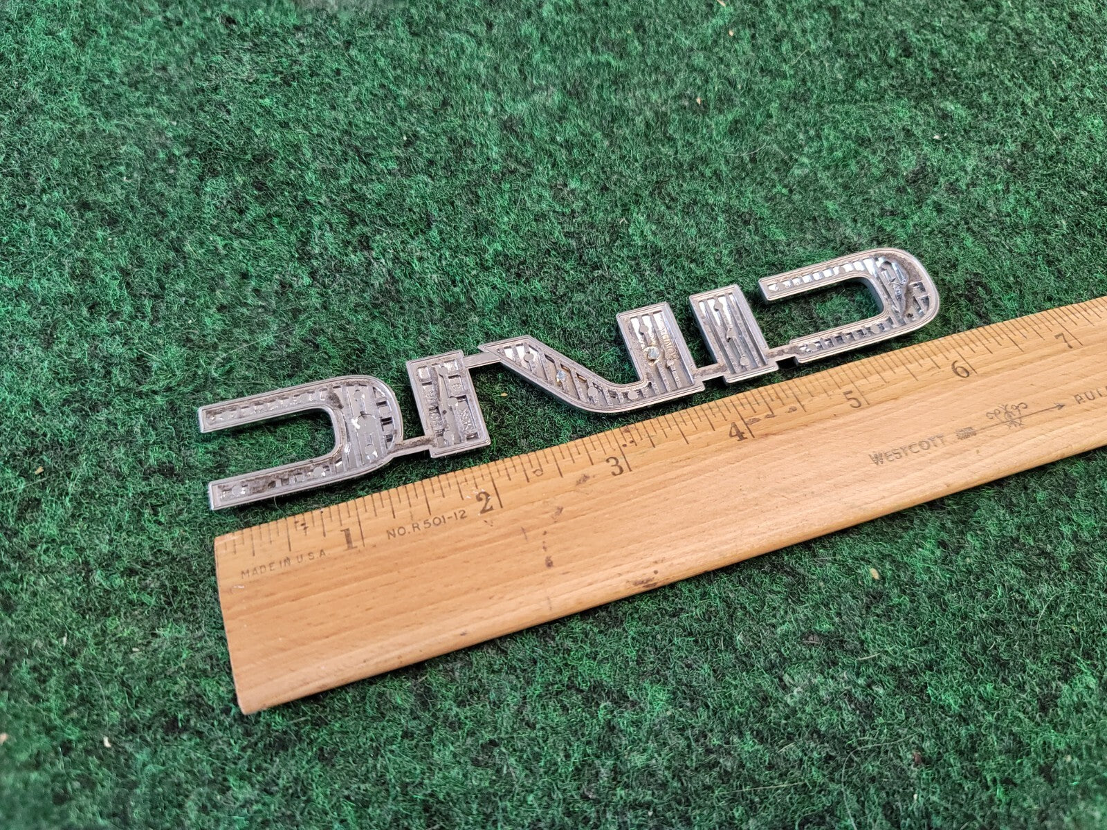 01 02 03 04 05 HONDA CIVIC COUPE SEDAN REAR LID EMBLEM LOGO BADGE SIGN OEM 1M4