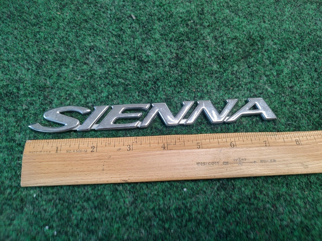 07 08 09 10 TOYOTA SIENNA  REAR LID GATE CHROME EMBLEM LOGO BADGE SIGN OEM 3S8