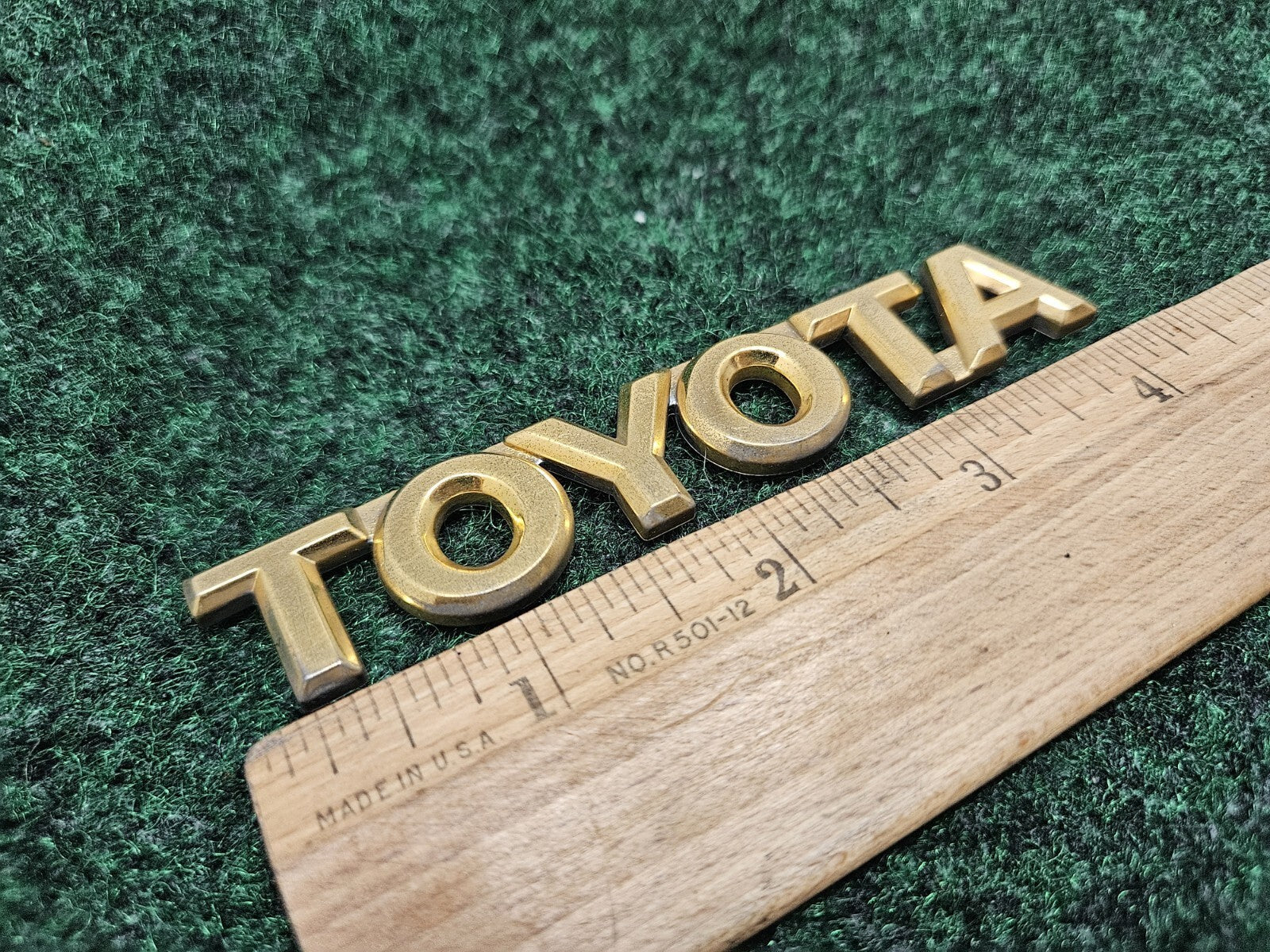 Toyota Avalon Rear Trunk Lid Emblem Name Plate 4.25'' Gold OEM 75447AC020 GL2
