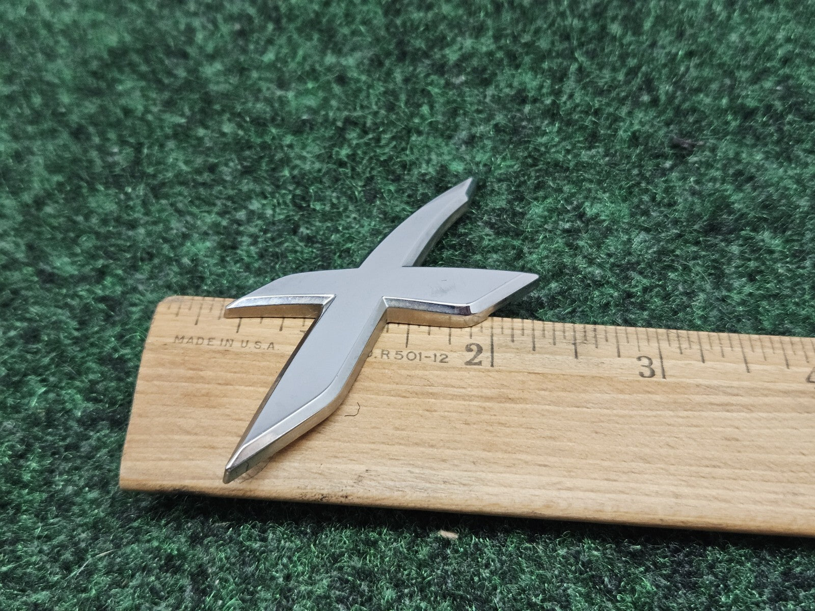 OEM "X" 3D Chrome Individual Letter Lettering Emblem Badge Logo Nameplate 2S2