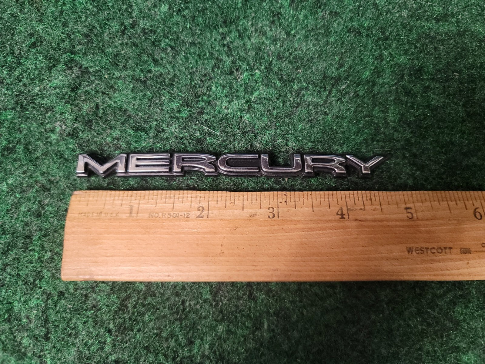 1998-2002 Mercury Grand Marquis Emblem Logo Letters Badge Rear Chrome OEM 6S9