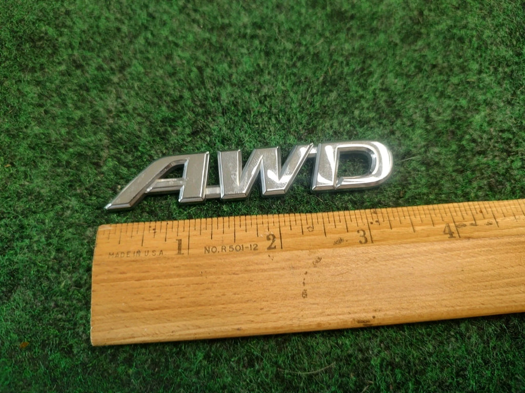 AWD Logo Chrome Emblem Badge Sign Logo Trim Name Plate OEM 2S8