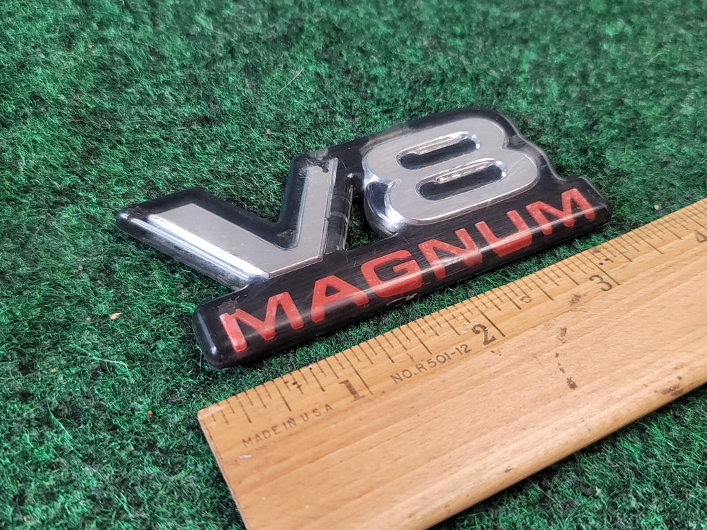 1994-2001 V8 Magnum Fender Door Emblem Nameplate Badge Ram Durango Van OEM 1M3