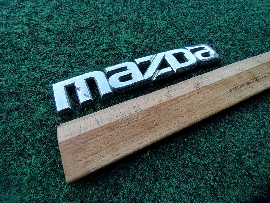 Mazda OEM Chrome Emblem Badge Logo Nameplate Name Plate ~5.8 Inches 5S3