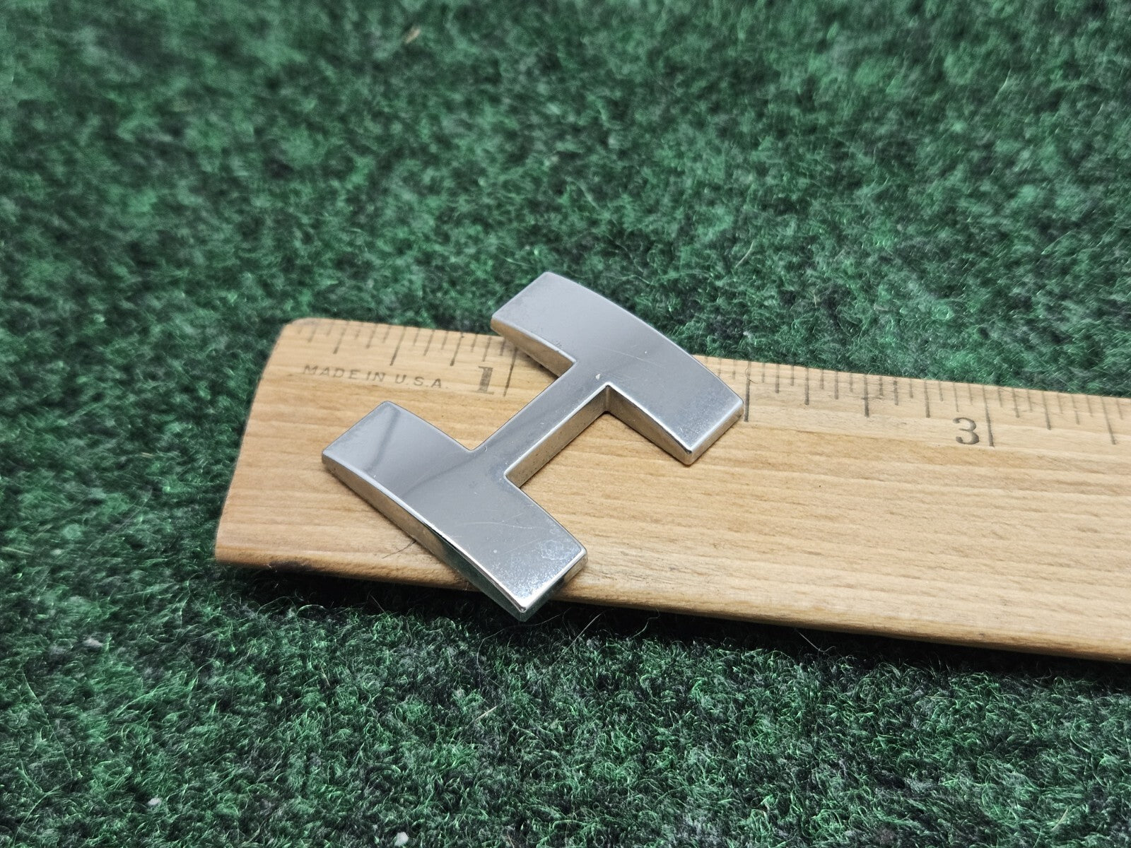 OEM "H" 3D Chrome Individual Letter Lettering Emblem Badge Logo Nameplate 7S9