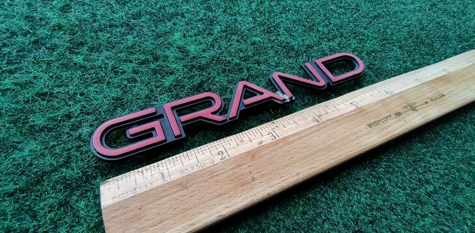 Pontiac 1992-1995 Grand Emblem Badge Logo Nameplate Name Plate 5S3