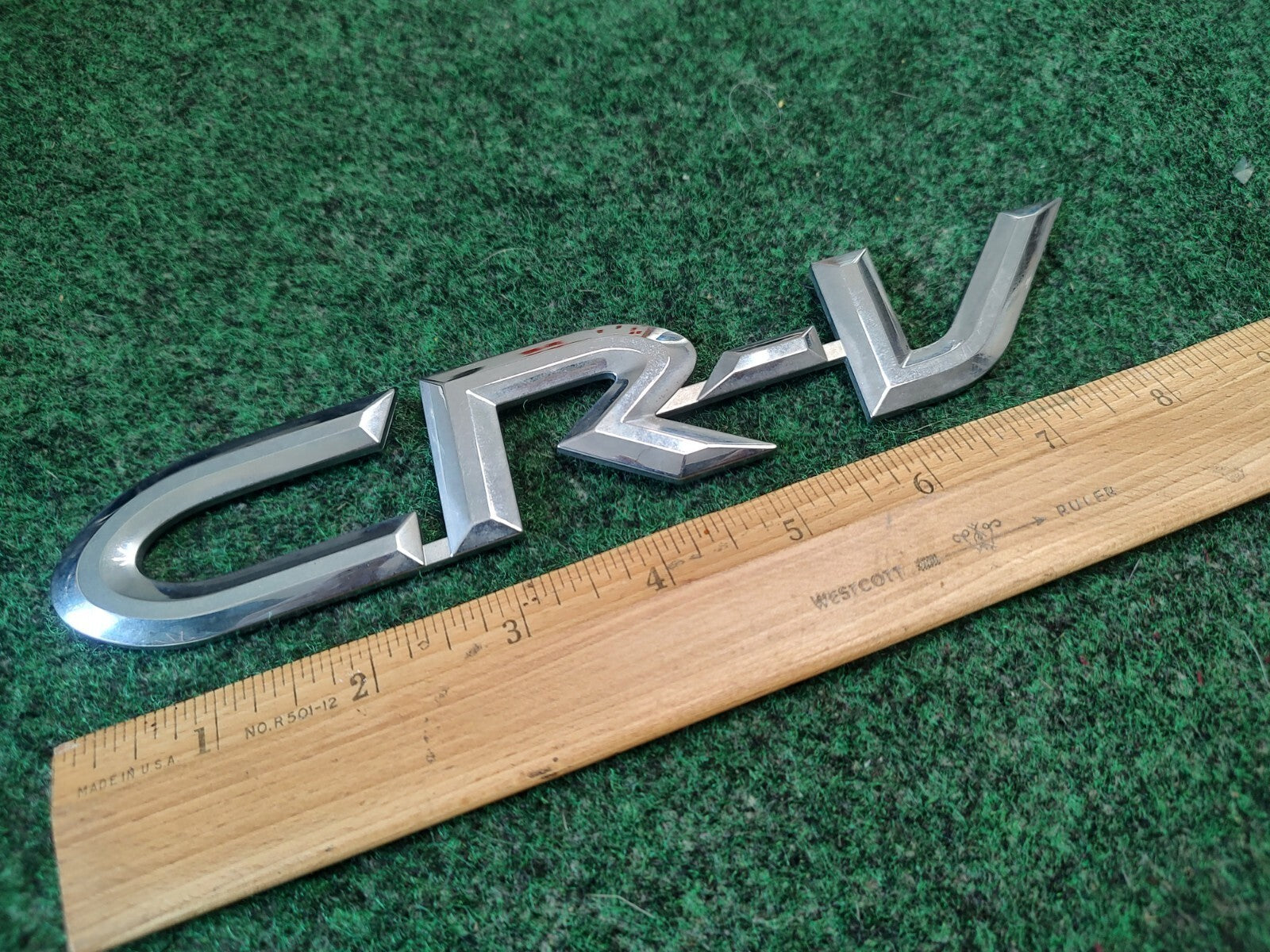 02 03 04 05 06 HONDA CRV CR-V REAR GATE CHROME EMBLEM LOGO BADGE SYMBOL 3S9