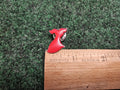 Red Dress Heart Awareness Enamel Lapel Pin Silver Tone Brooch Clutch Back Nurse