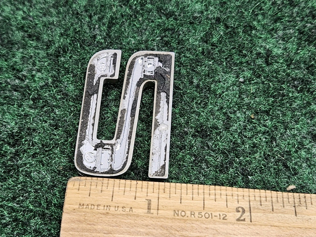 OEM 3D "2" Chrome Individual Number Lettering Emblem Badge Logo Nameplate 7S9