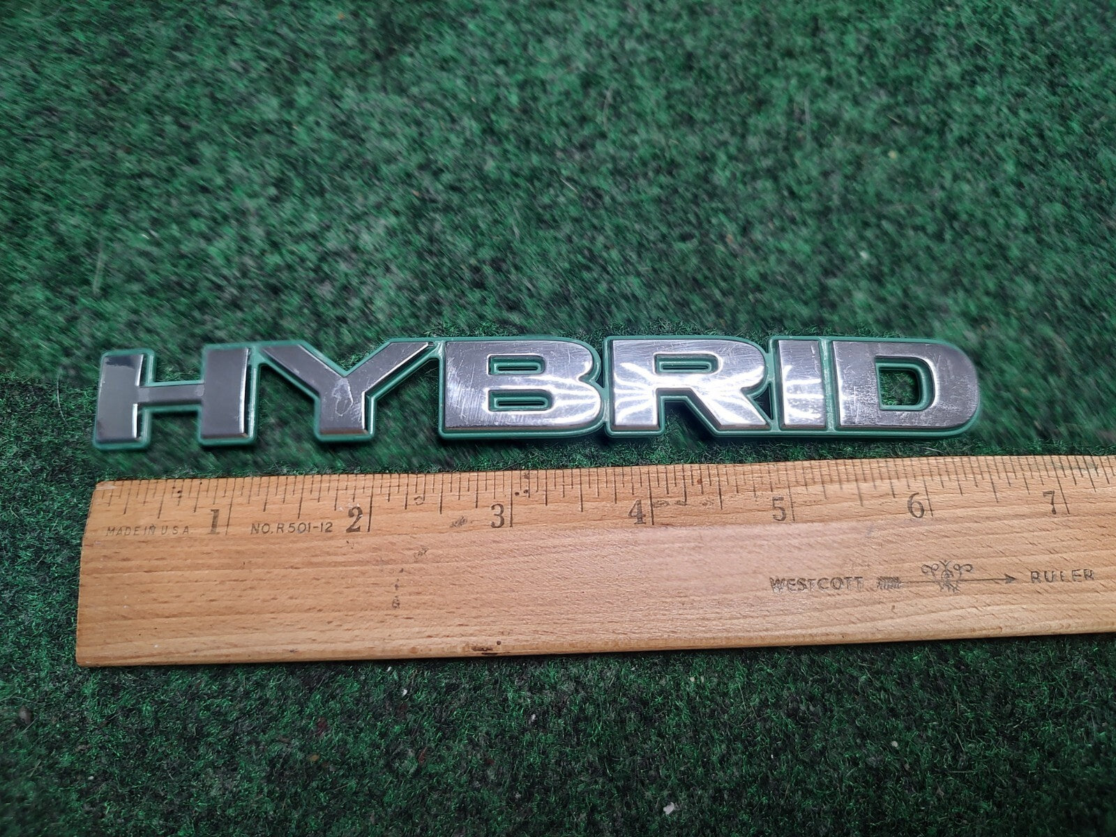 Honda Civic Hybrid Emblem Logo Letters Badge Trunk Rear Chrome OEM 3S6
