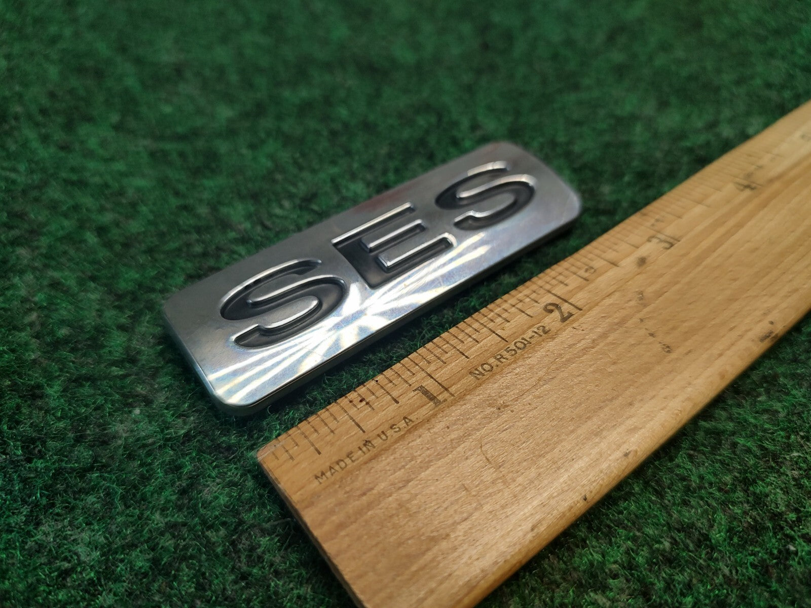 1999-2007 Ford Focus SES Emblem Letters Logo Badge Trunk Rear Chrome OEM 4S3