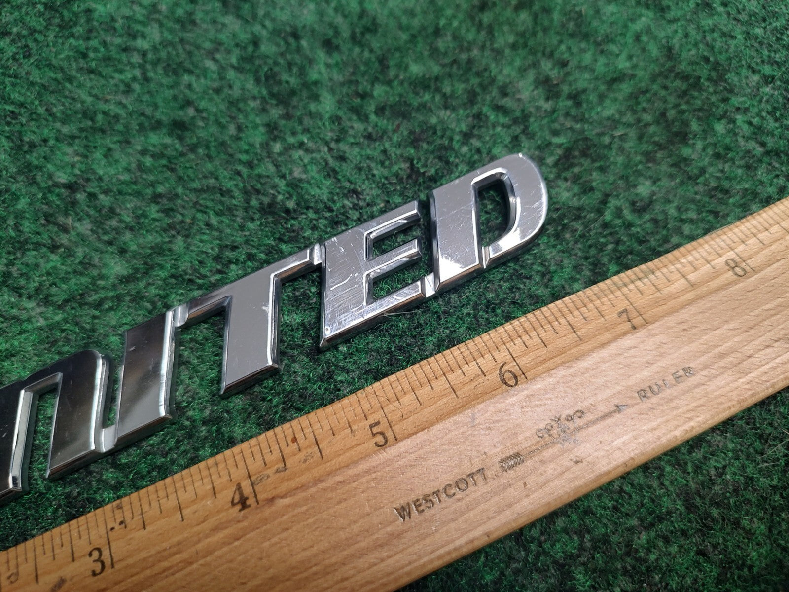 TOYOTA LIMITED CHROME SIDE EMBLEM LOGO BADGE SIGN SYMBOL NAME USED OEM 4S3