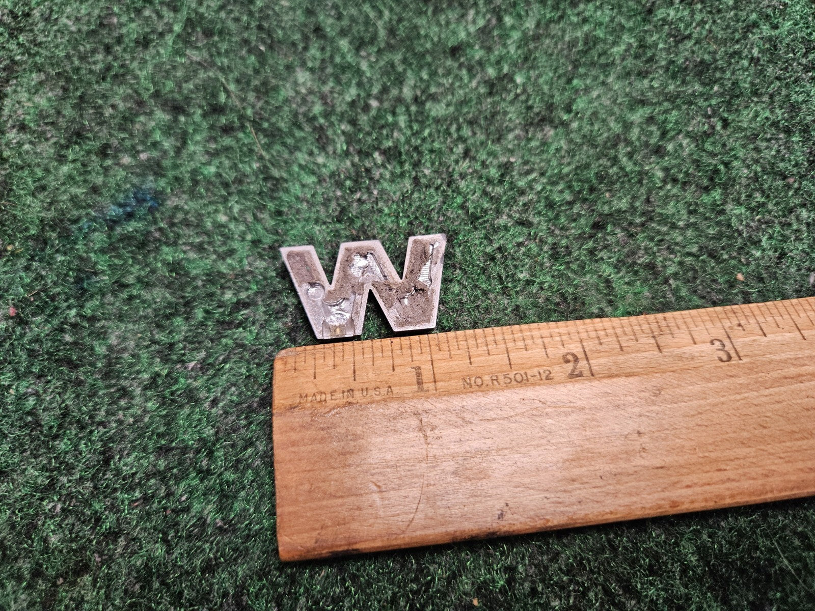 OEM "W" Chrome Individual Letter Lettering Emblem Badge Logo Nameplate CL4
