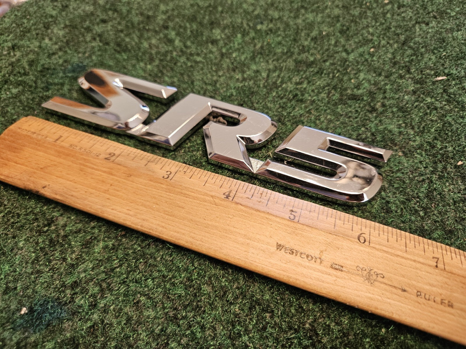 Toyota Sequoia SR5 Emblem Logo Name Plate Letters Badge Side Chrome OEM 5M4