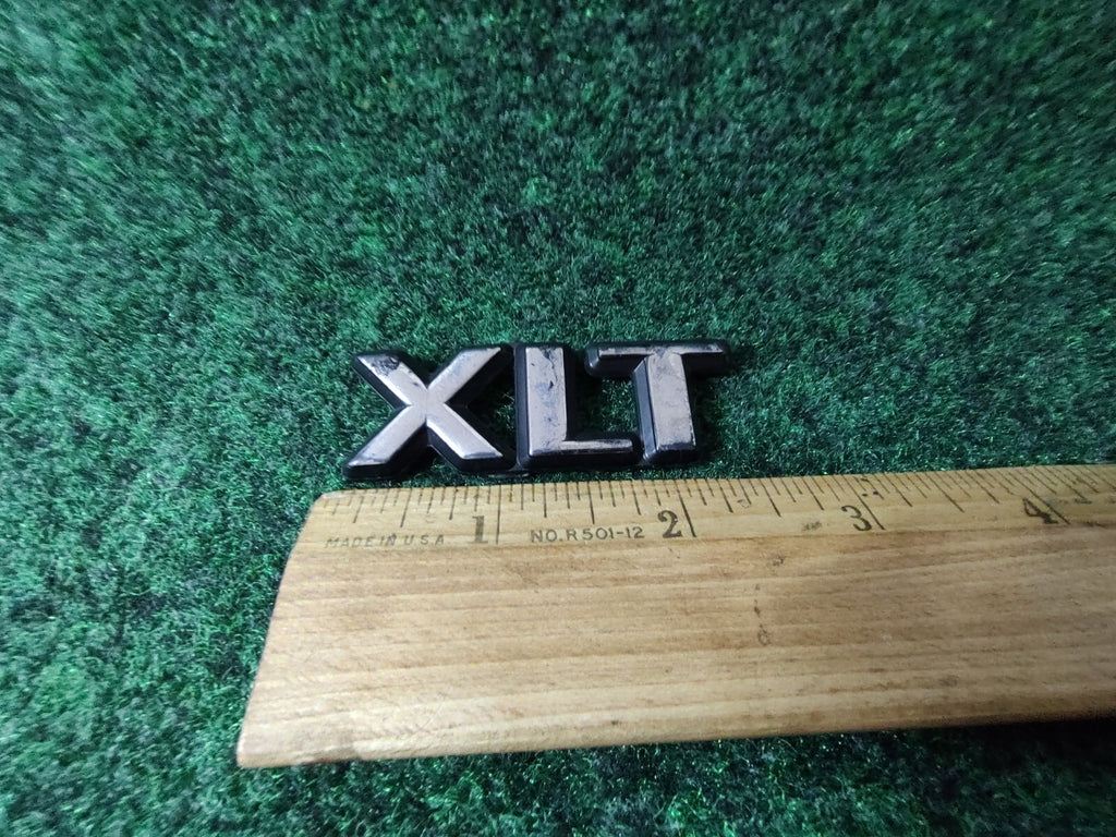 Ford Truck XLT Rear Name Plate Badge Emblem Badge Vintage 6S8