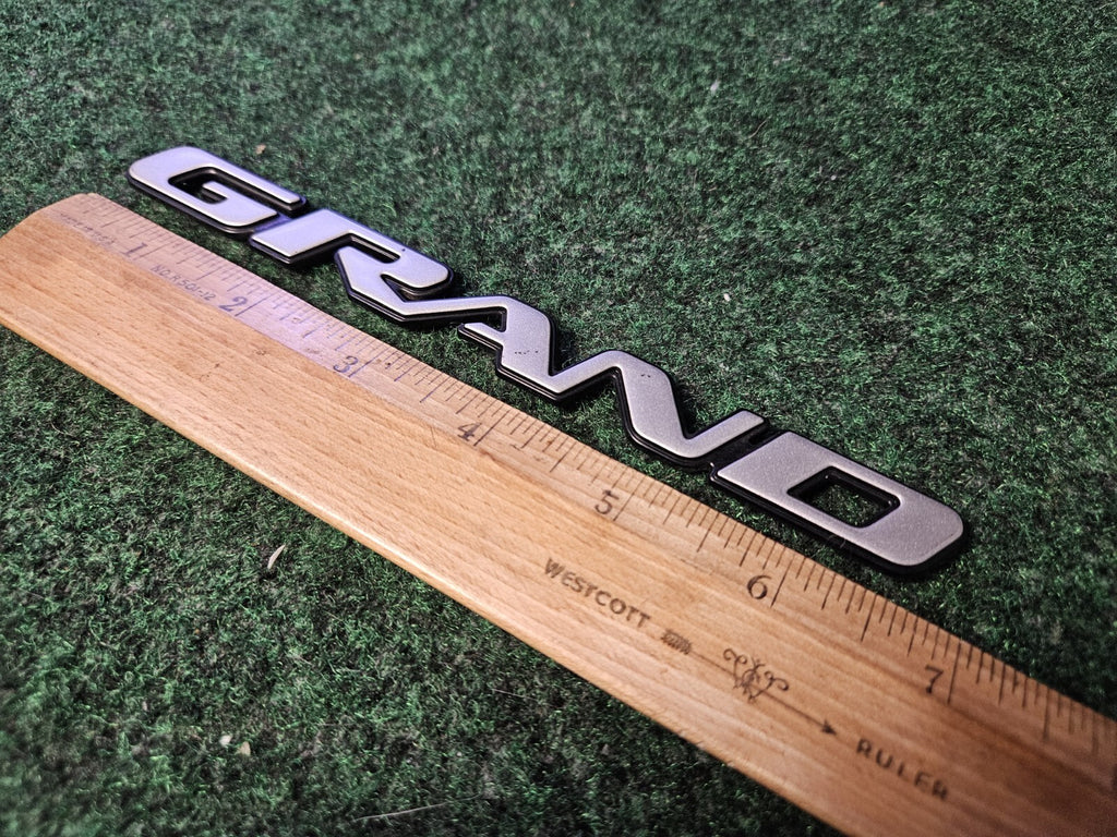 OEM Pontiac Grand Prix GT Emblem "GRAND" PRIX GT Badge Logo 2004–2008 Silver 5L9