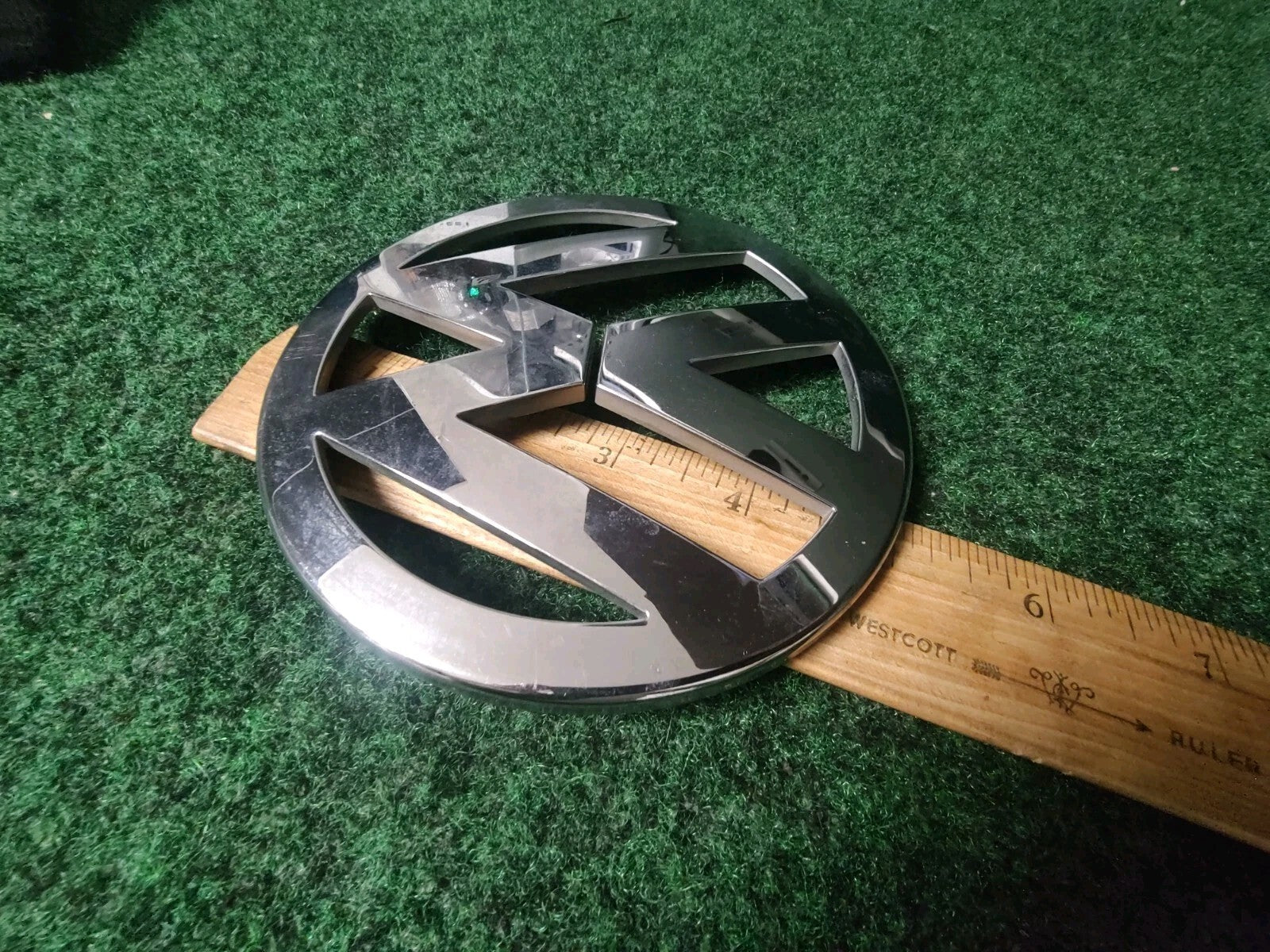 VW Volkswagen Routan Passat Jetta trunk emblem badge logo 4.75" OEM Genuine 4L7