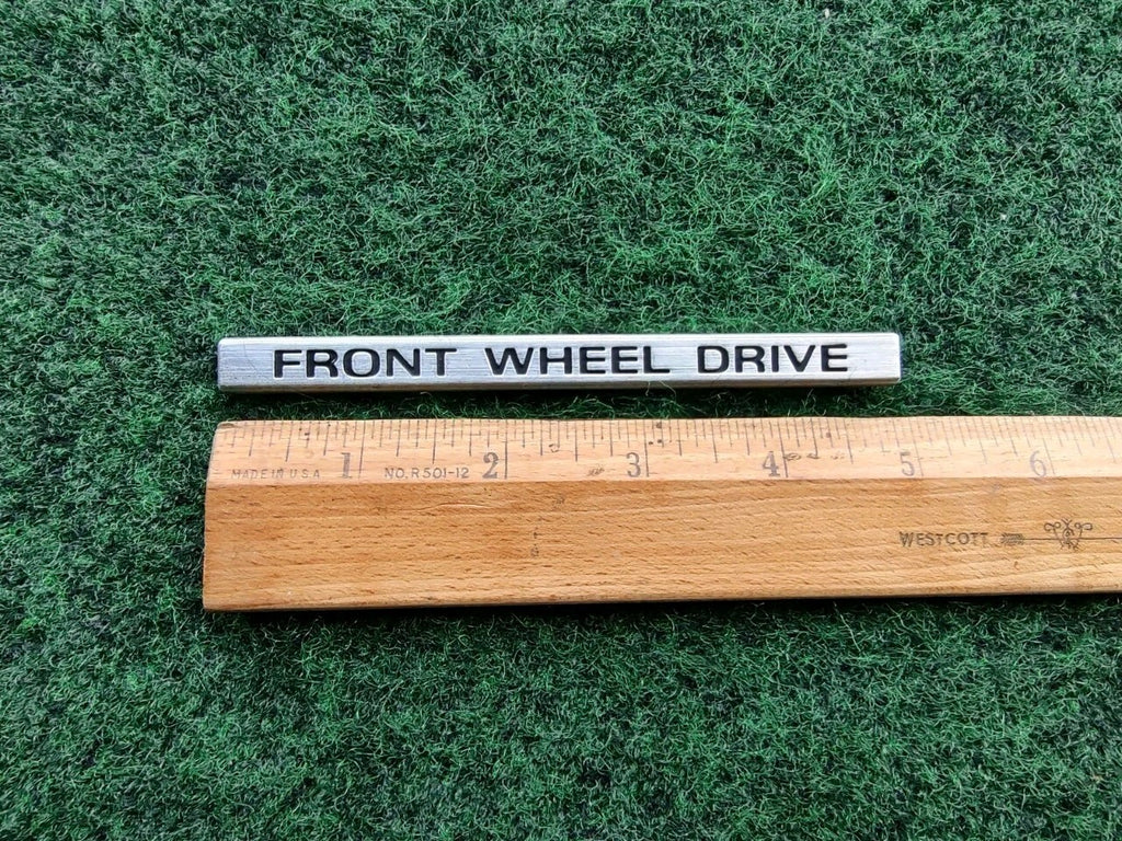 FRONT WHEEL DRIVE Fender Emblem Logo Name Plate Badge Trim 4229482 Aluminum 5S2