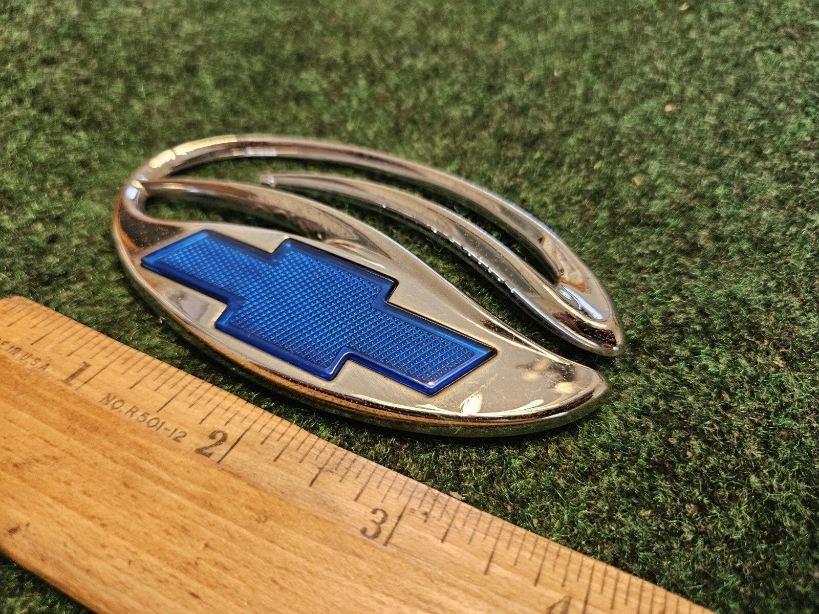 Chevrolet Malibu Chrome Blue Trunk Lid Emblem Badge OEM Logo Nameplate 5M4