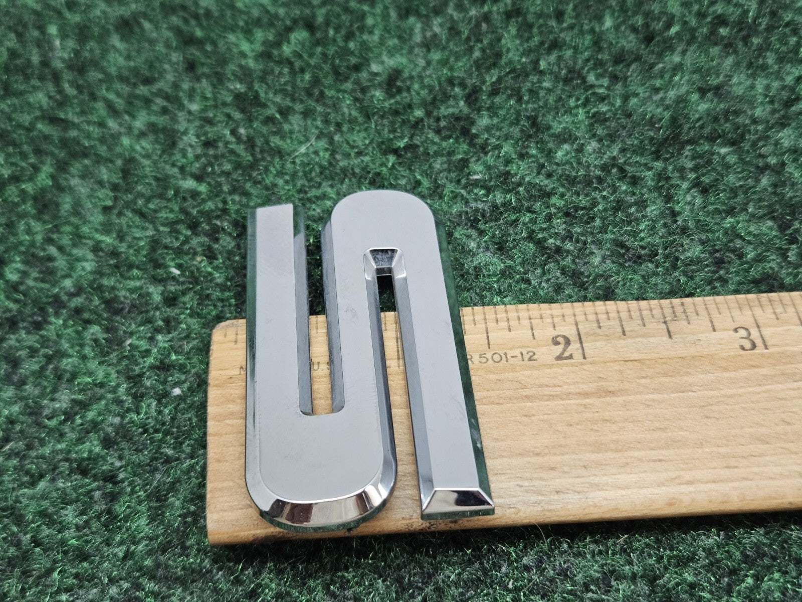 OEM "5" Chrome Individual Number Lettering Emblem Badge Logo Nameplate 3D 7S8