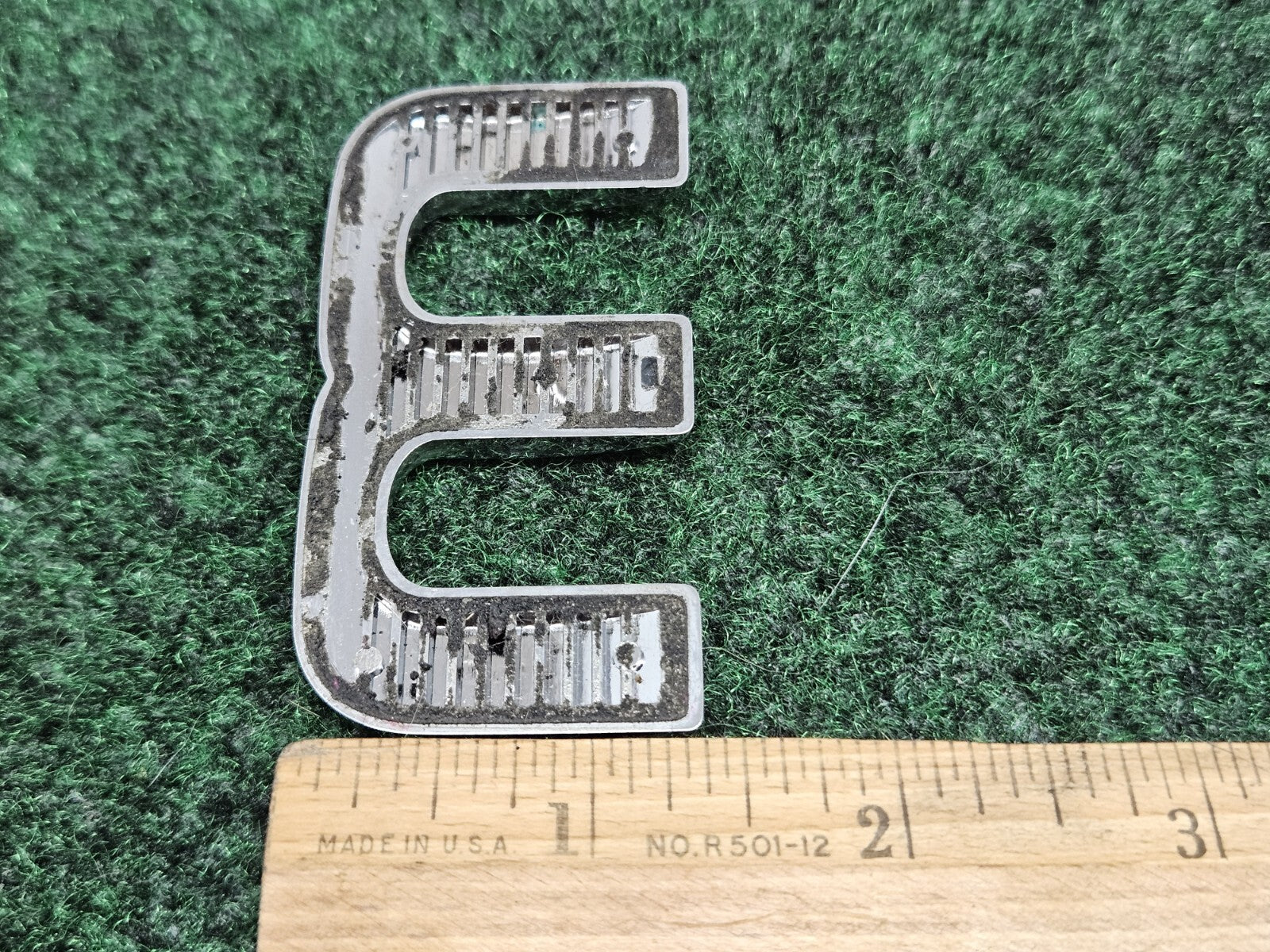 OEM "M" Chrome Individual Letter Emblem Badge Logo Nameplate 7S6