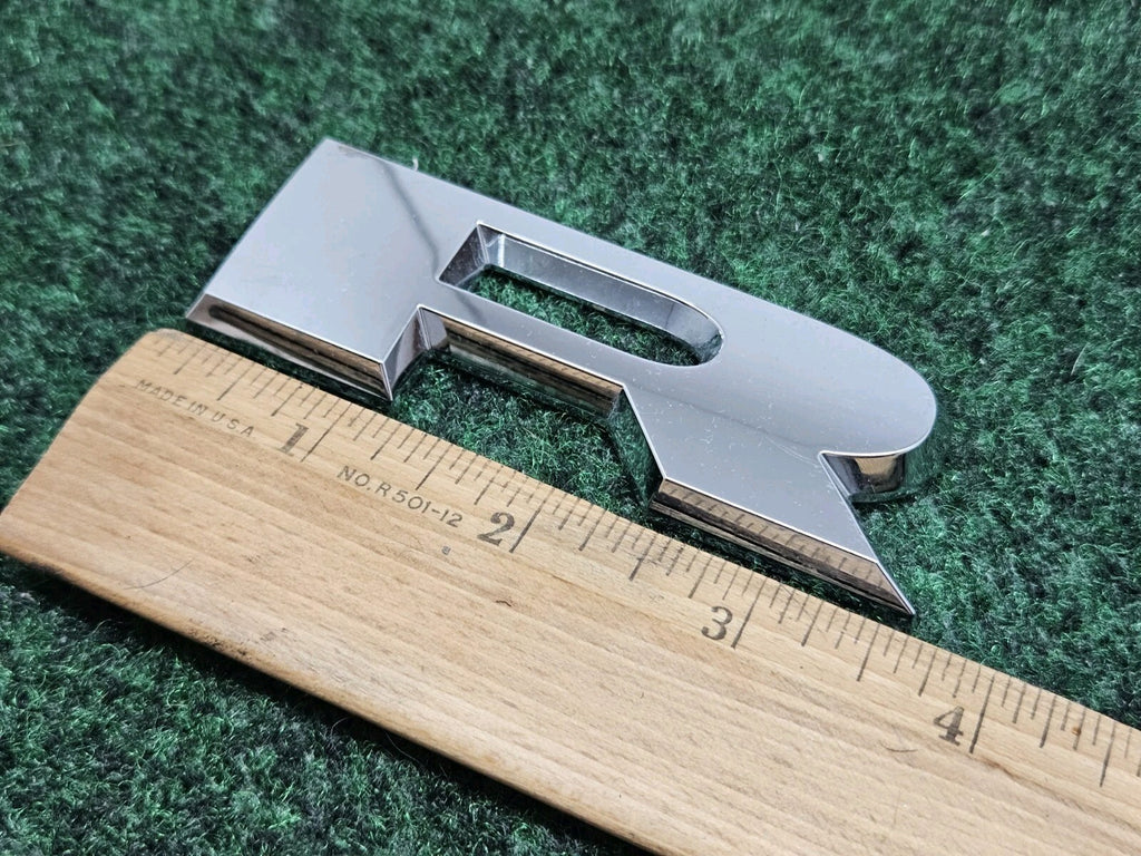 OEM "R" Chrome Individual Letter Lettering Emblem Badge Logo Nameplate 7S8