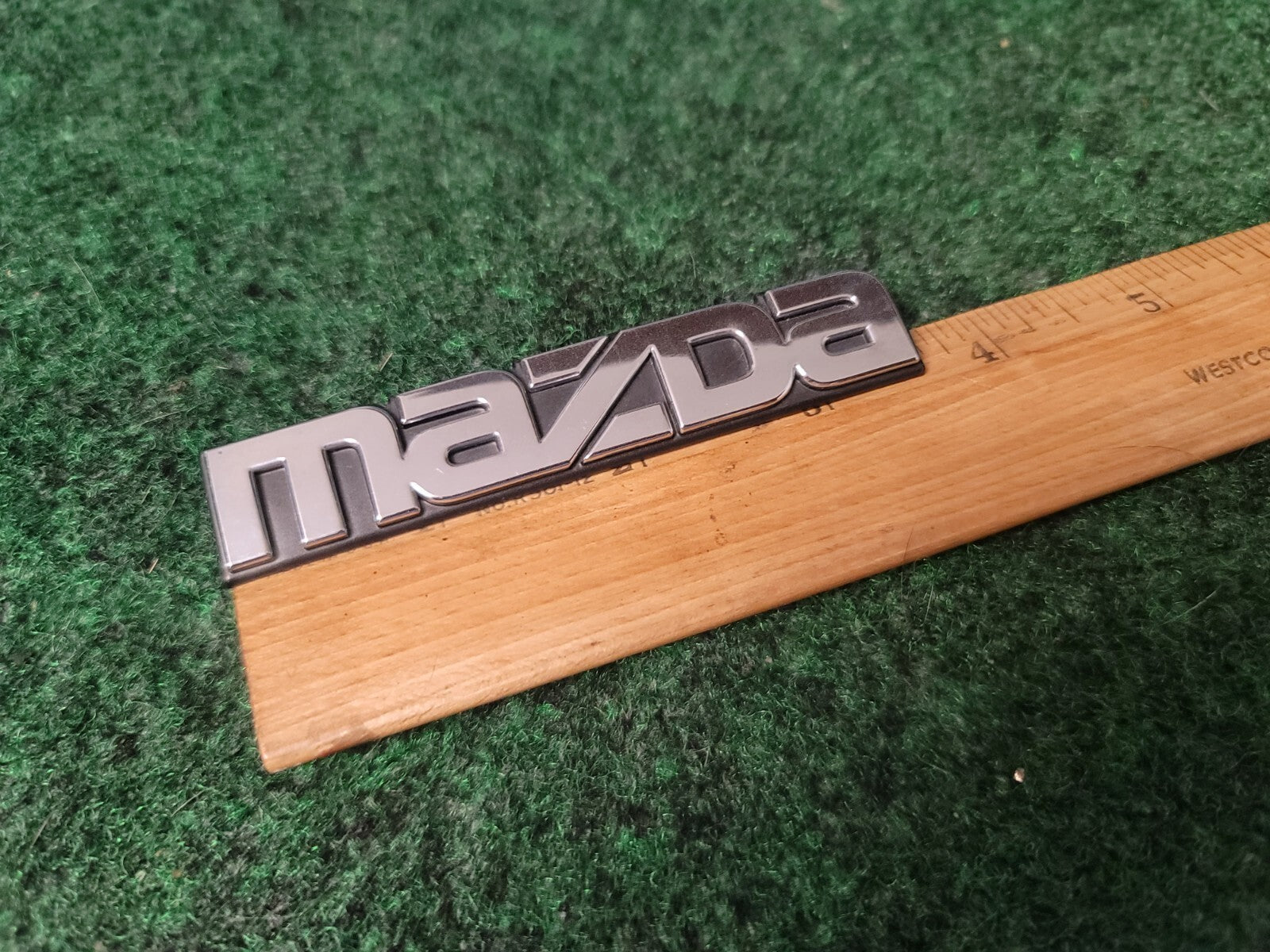 Mazda 3C5A 51 710 Name Badge Emblem Vintage 5S8