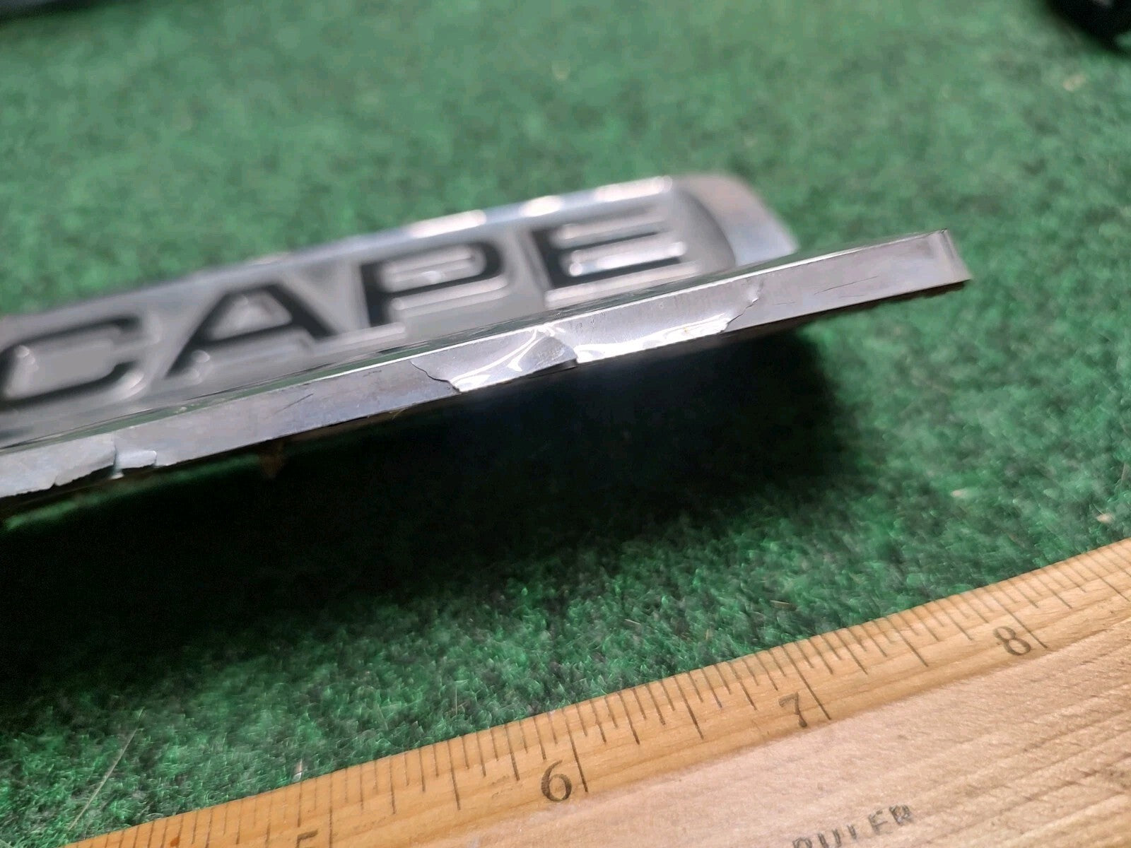 (2) 2008 09 10 11 12 FORD ESCAPE CHROME EMBLEM NAME PLATE LOGO BADGE OEM 2S4