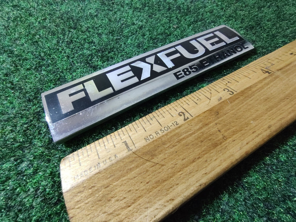 Chevy GMC GMFlex Fuel E85 Ethanol Emblem Badge Logo Nameplate Name OEM 5S5