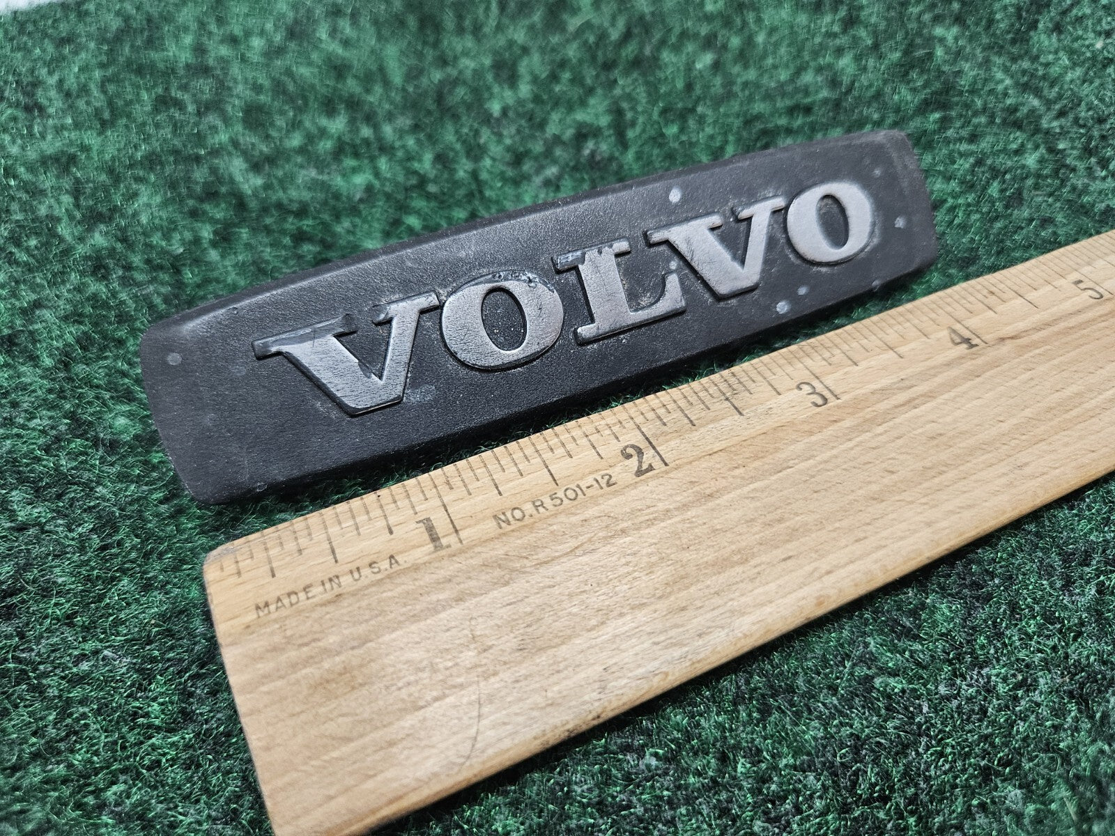 1990's VOLVO Emblem 20244 Badge Nameplate Plastic Chrome Script Car Part OEM GL1