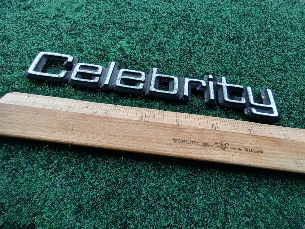 Chevy OEM Celebrity Chrome & Black 8" Emblem Badge Logo Nameplate Name Plate 5S3